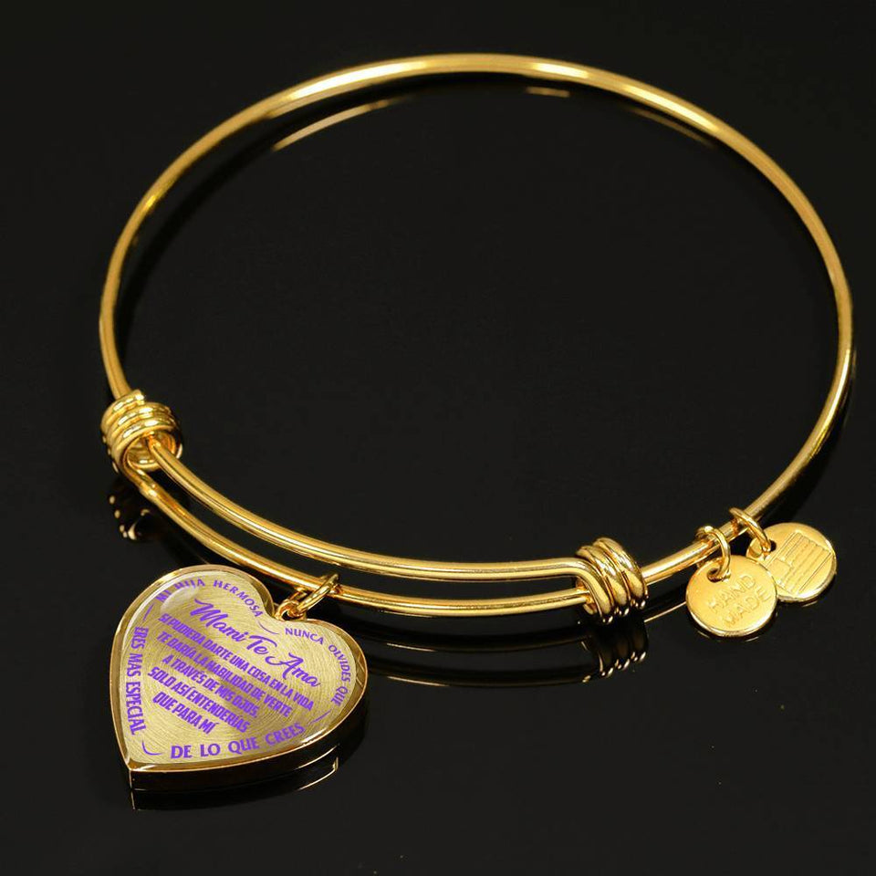 Hija, Nunca Olvides Que Mami Te Ama - Bangle Bracelet (EO)
