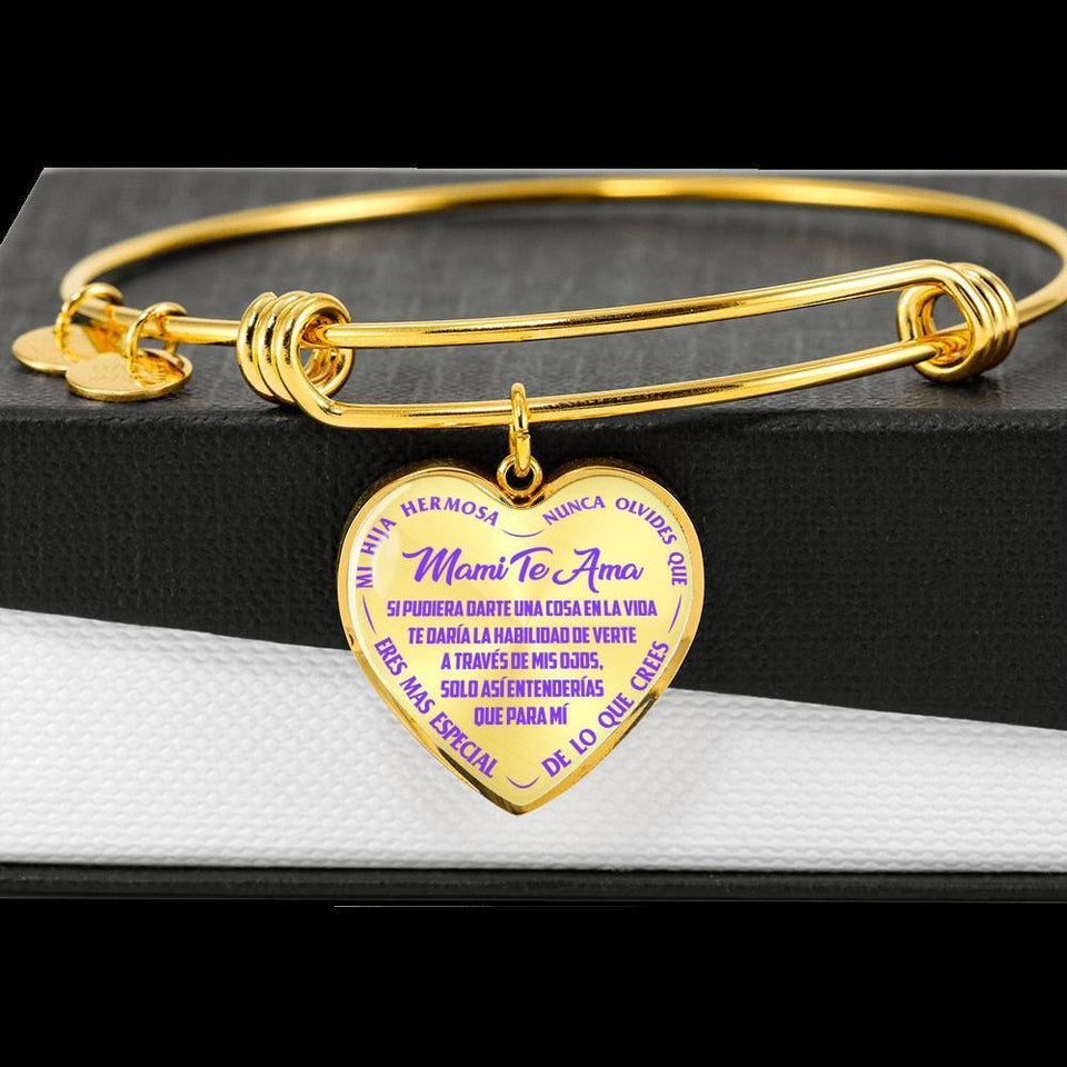 Hija, Nunca Olvides Que Mami Te Ama - Bangle Bracelet (EO)