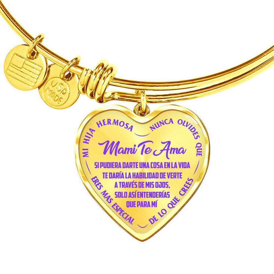Hija, Nunca Olvides Que Mami Te Ama - Bangle Bracelet (EO)